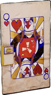 Queen of Hearts Sheet Metal Door