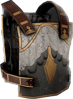 Watered Steel Metal Chestplate