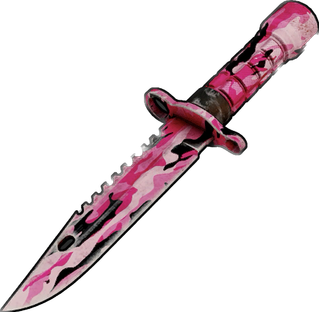 Pink Camo Combat Knife