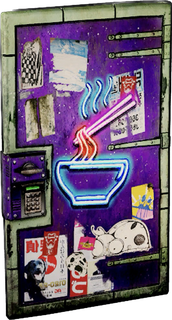 Retrowave Sheet Metal Door