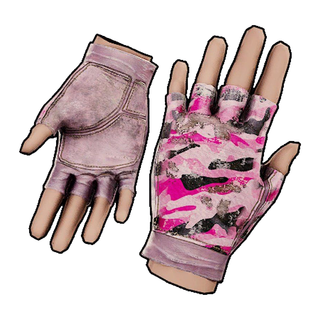 Pink Camo Leather Gloves