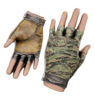 Tigerstripe Leather Gloves