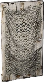 Winter Camo Wooden Door