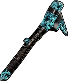 Aquamarine Stone Pickaxe