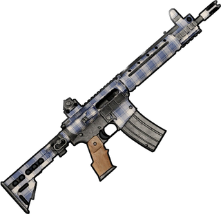 Blue Plaid - LR-300 Assault Rifle