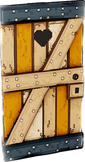 Pixel Wooden Door