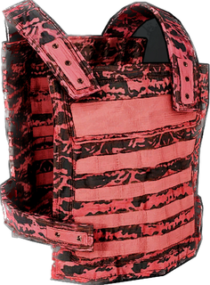 Red Tigerstripe Metal Chestplate