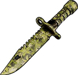 Leaf Camo Combat Knife