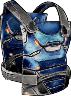 Techno Ghost Metal Chestplate