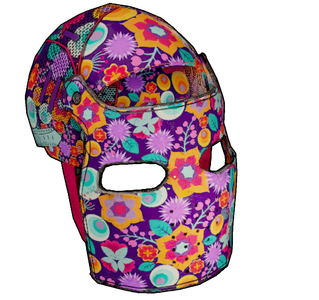 Flower Camo Metal Facemask
