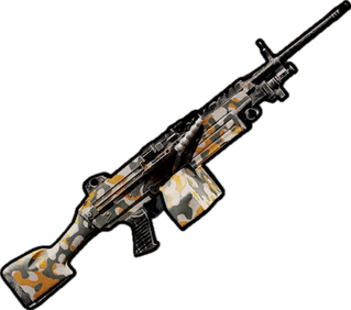Orange Camo - M249