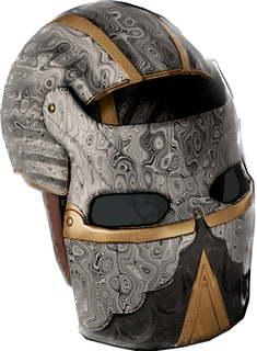Watered Steel Metal Facemask