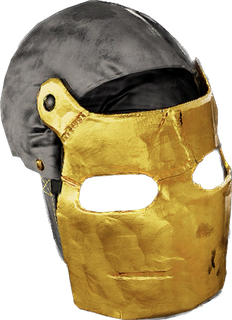 Golden Metal Facemask
