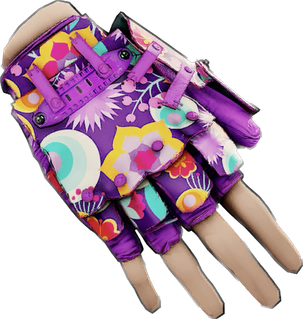 Flower Camo Roadsign Gloves