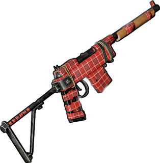 Red Plaid - Semi-Automatic Rifle