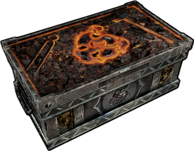 Scarlet Embers Large Wood Box