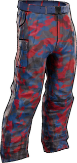Crimson Colbalt Camo Pants