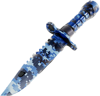 Digital Camo Combat Knife