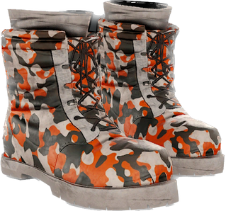 Orange Camo Boots
