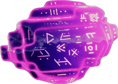 Glowing Purple Rock