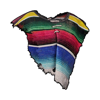 Serape Hide Poncho