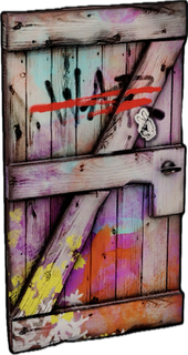 Peace Wooden Door