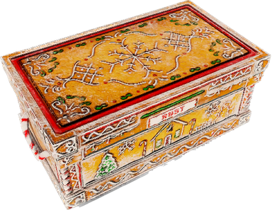 Gingerbread Large Wood Box