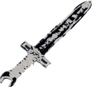Dark Ice Salvaged Sword
