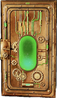 Steampunk Armoured Door