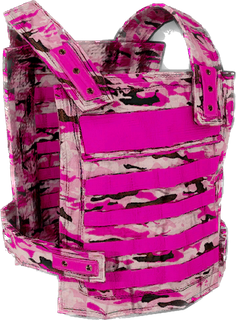 Pink Camo Metal Chestplate