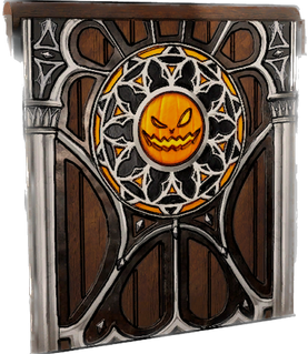 Evil Pumpkin Garage Door