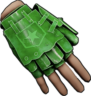 Toy Soldier Roadsign Gloves
