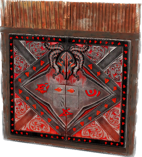 Demonic Sheet Metal Double Door
