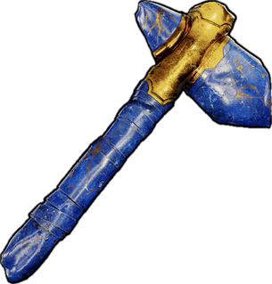 Lapis Lazuli Stone Hatchet