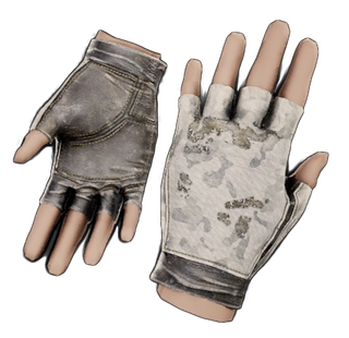 Winter Camo Leather Gloves