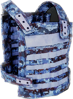 Digital Camo Metal Chestplate