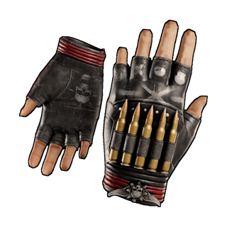Undead Punk Leather Gloves