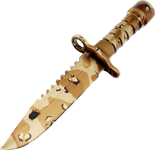 Desert Camo Combat Knife