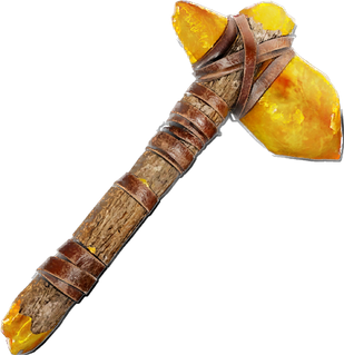 Amber Stone Hatchet