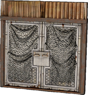Winter Camo Sheet Metal Double Door