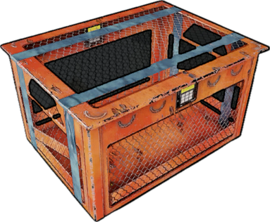 Locked Down Wood Storage Box