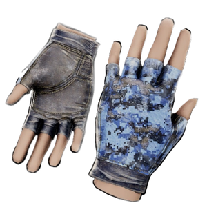 Digital Camo Leather Gloves