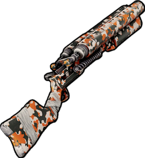 Orange Camo - Double Barrel Shotgun