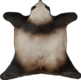 Panda Rug Bear Skin