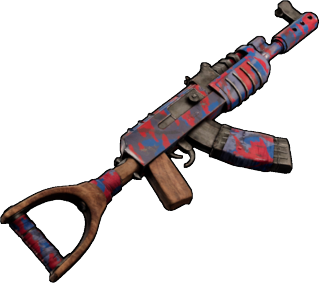 Crimson Colbalt Camo - Assault Rifle