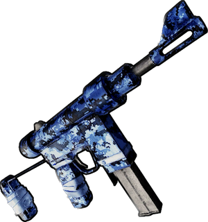 Digital Camo Custom SMG