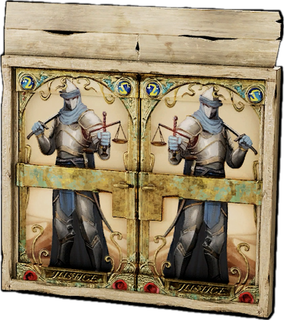 Clairvoyant Wooden Double Door