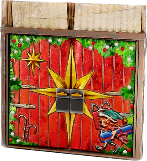 Festive Sheet Metal Double Door