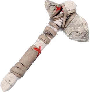 Red X Stone Hatchet