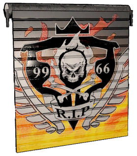 Biker Garage Door